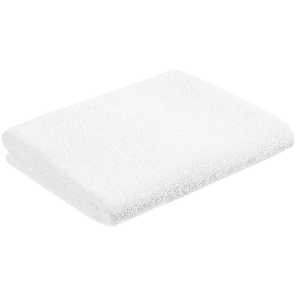 Полотенце махровое «Отель», большое, белое с логотипом