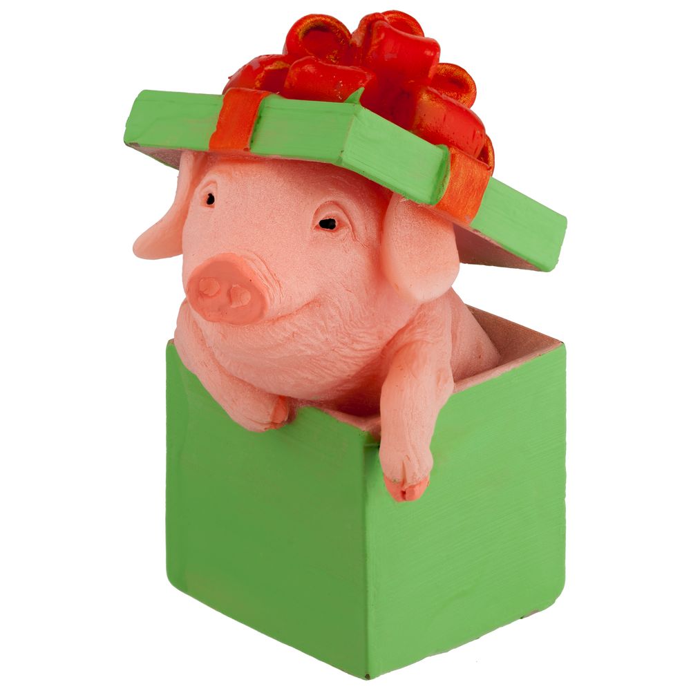 Свеча «Сюрприз», зеленая с логотипом