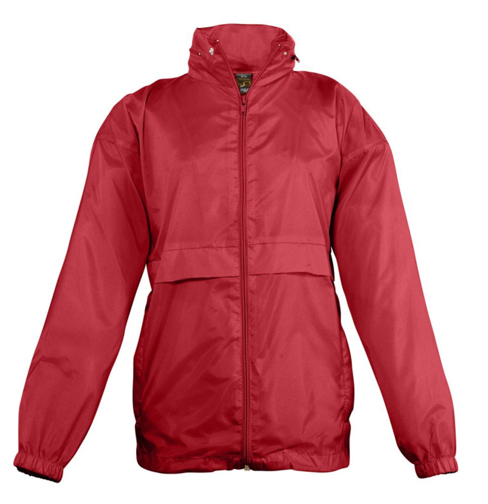 Ветровка детская Surf Kids 210, красная с логотипом