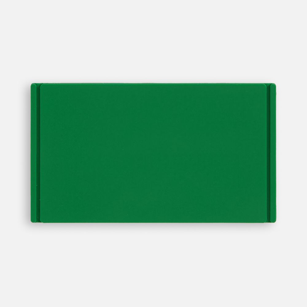 Лейбл из ПВХ Dzeta, M, зеленый с логотипом