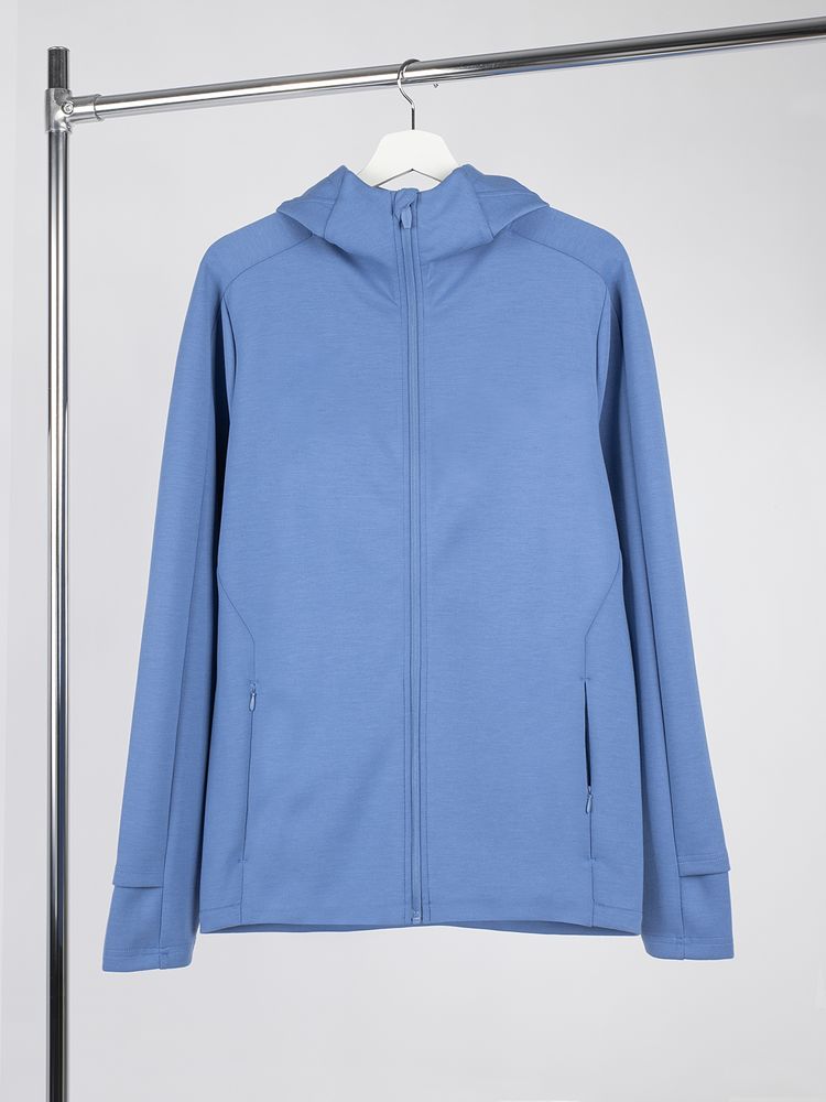 Куртка с капюшоном унисекс Begi, синяя с логотипом