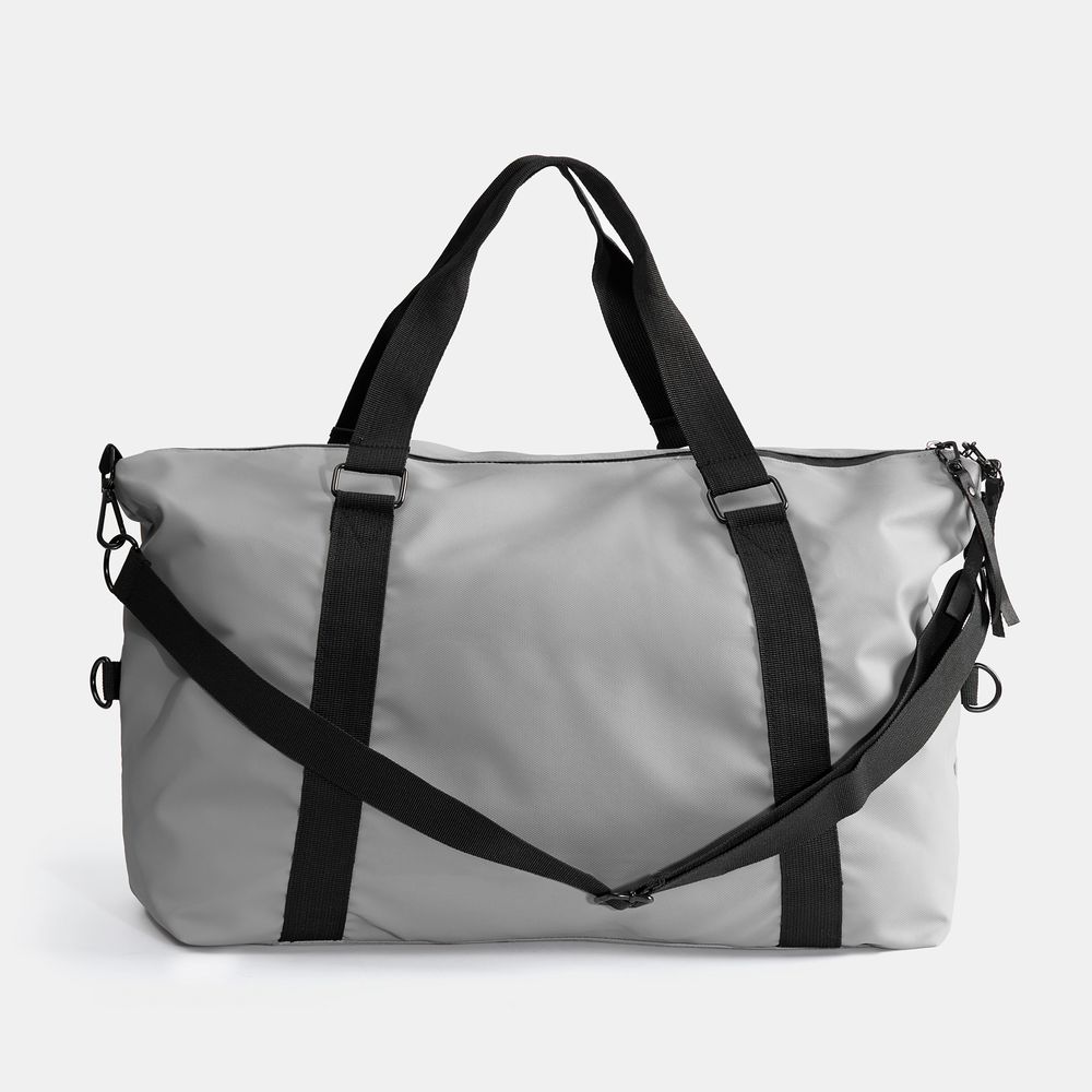 Сумка дорожная Altro, серая с логотипом