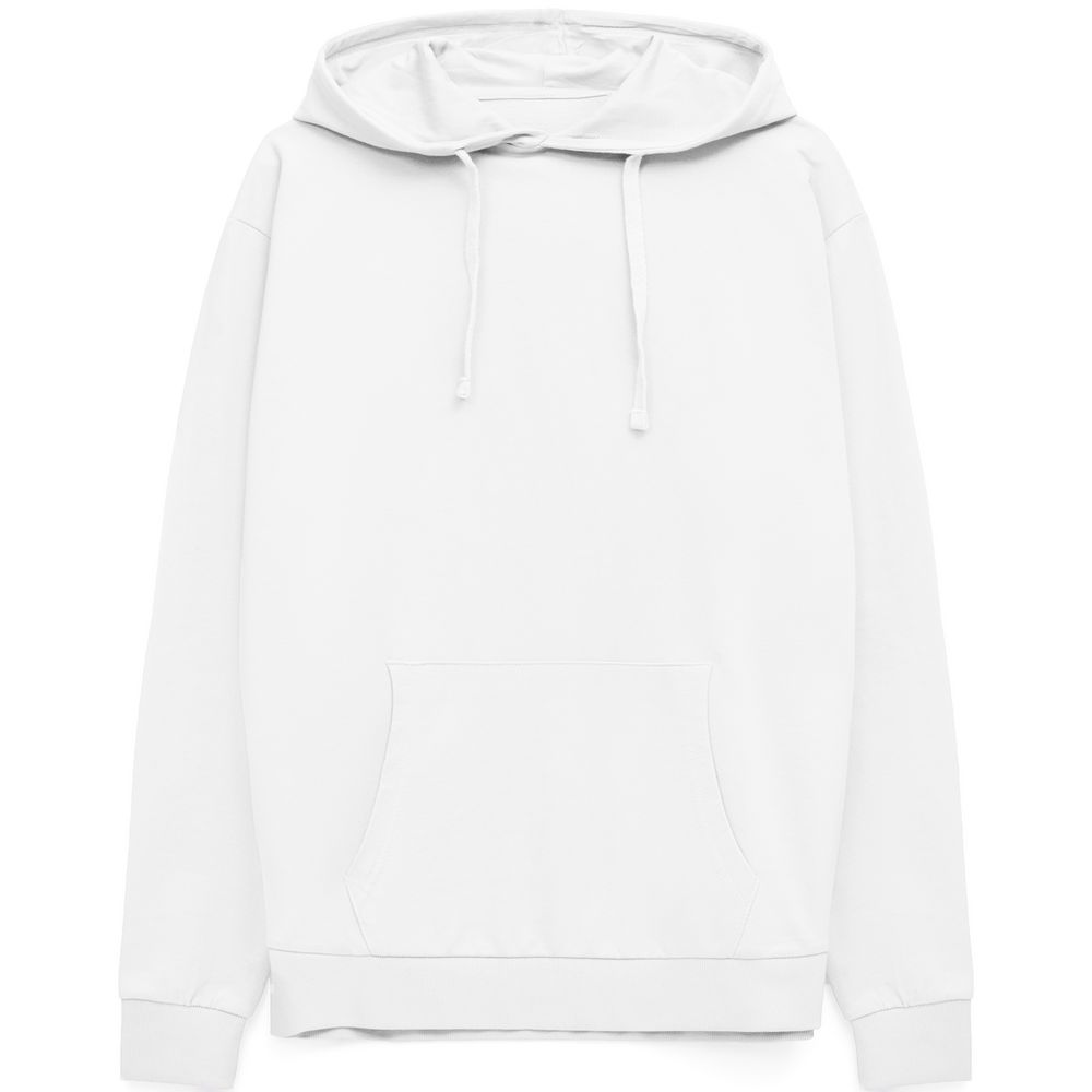 Худи унисекс Westray, белое с логотипом