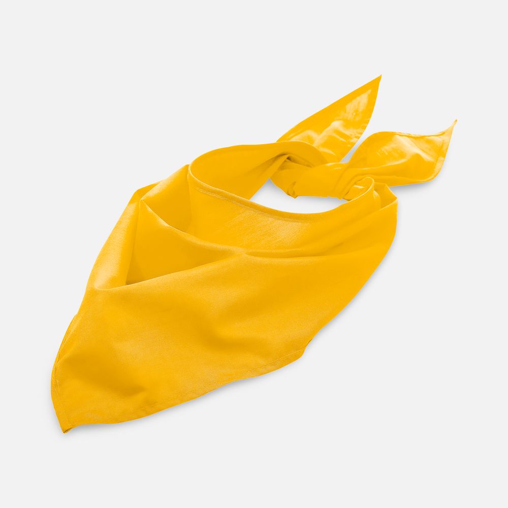 Шейный платок Bandana, желтый с логотипом