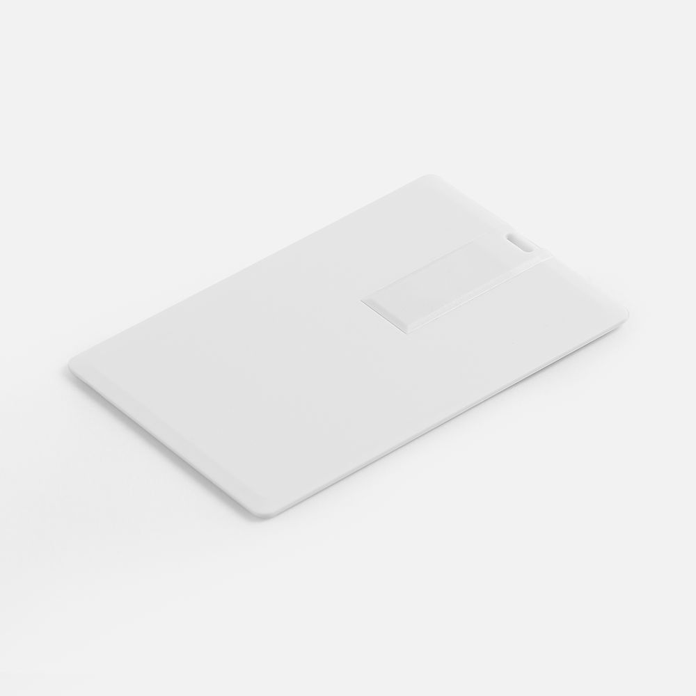 Флешка Card, 16 Гб, белая с логотипом