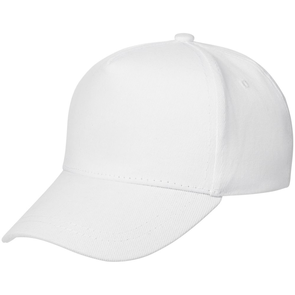 Бейсболка детская Standard Kids, белая с логотипом