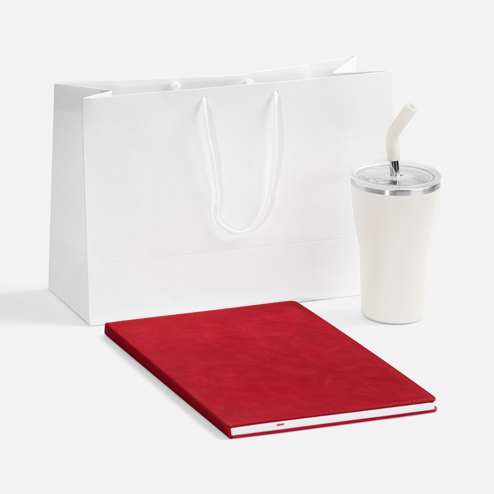 Набор Urban Packet, белый с красным с логотипом