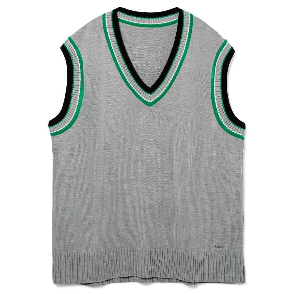 Жилет оверсайз унисекс Cornell в сумке, светло-серый с логотипом