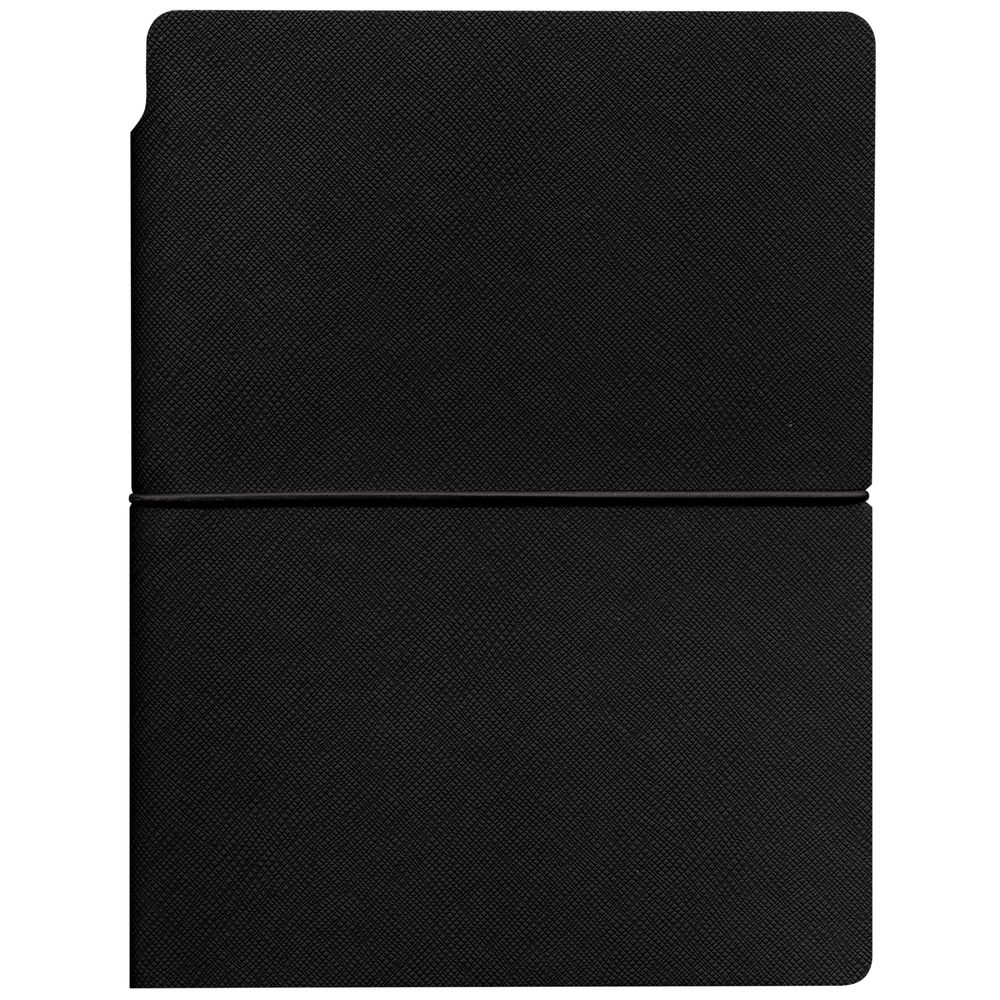 Ежедневник Flexpen Bright, недатированный, черный с логотипом