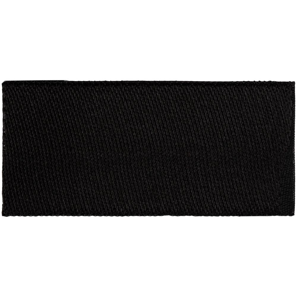 Лейбл тканевый Epsilon, XXS, черный с логотипом