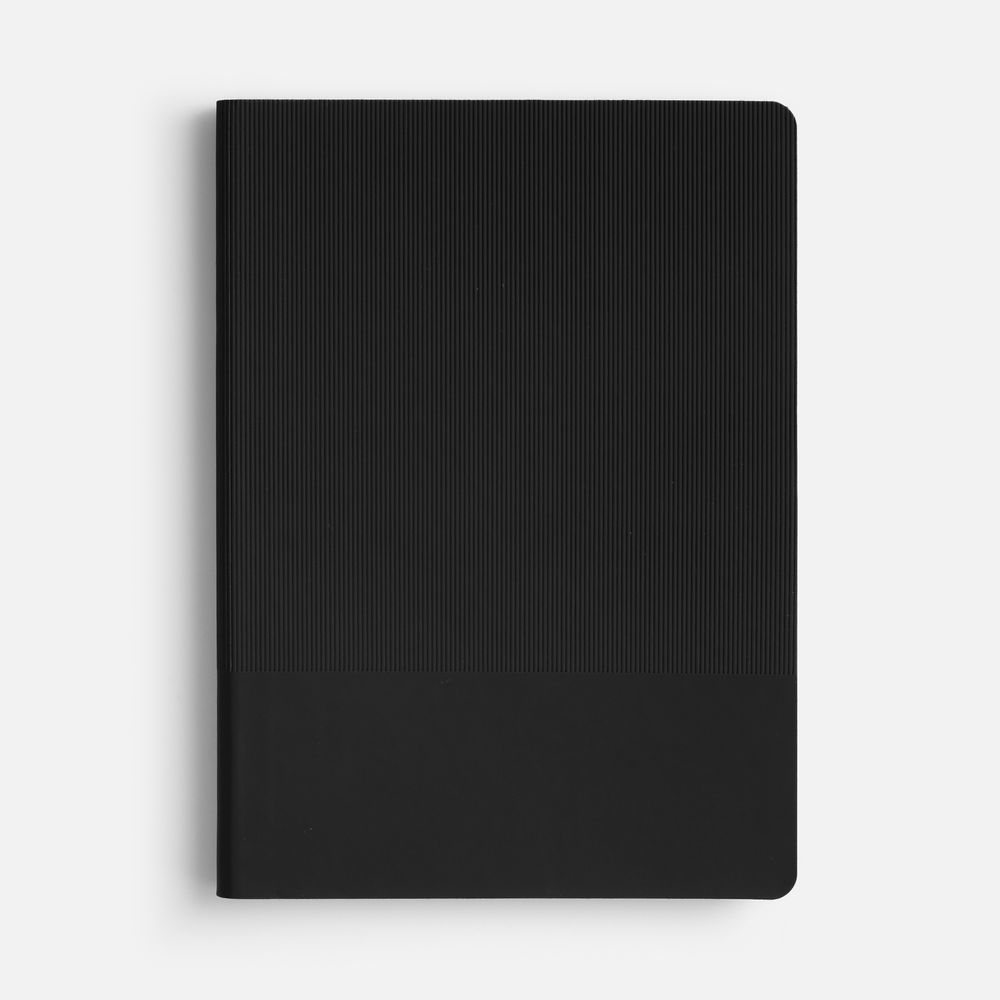 Ежедневник Vale New, недатированный, черный с логотипом