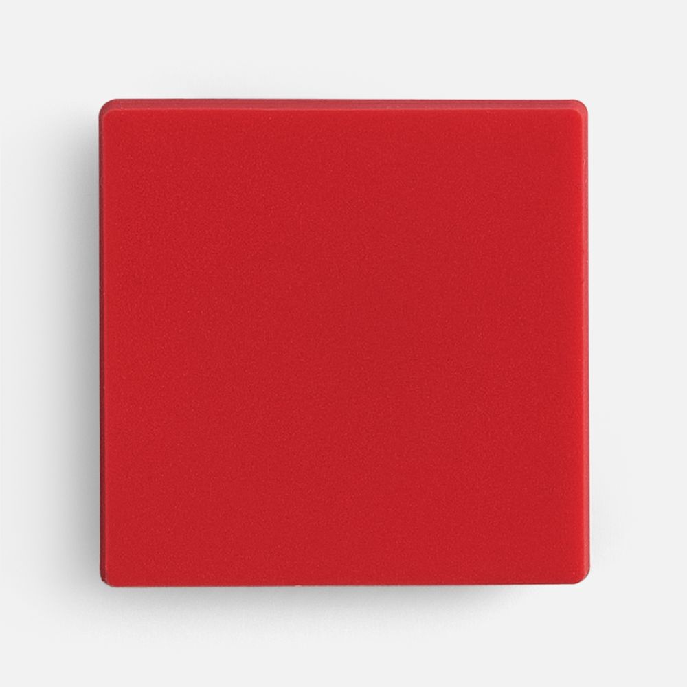 Джибитс из ПВХ «Квадрат», красный с логотипом