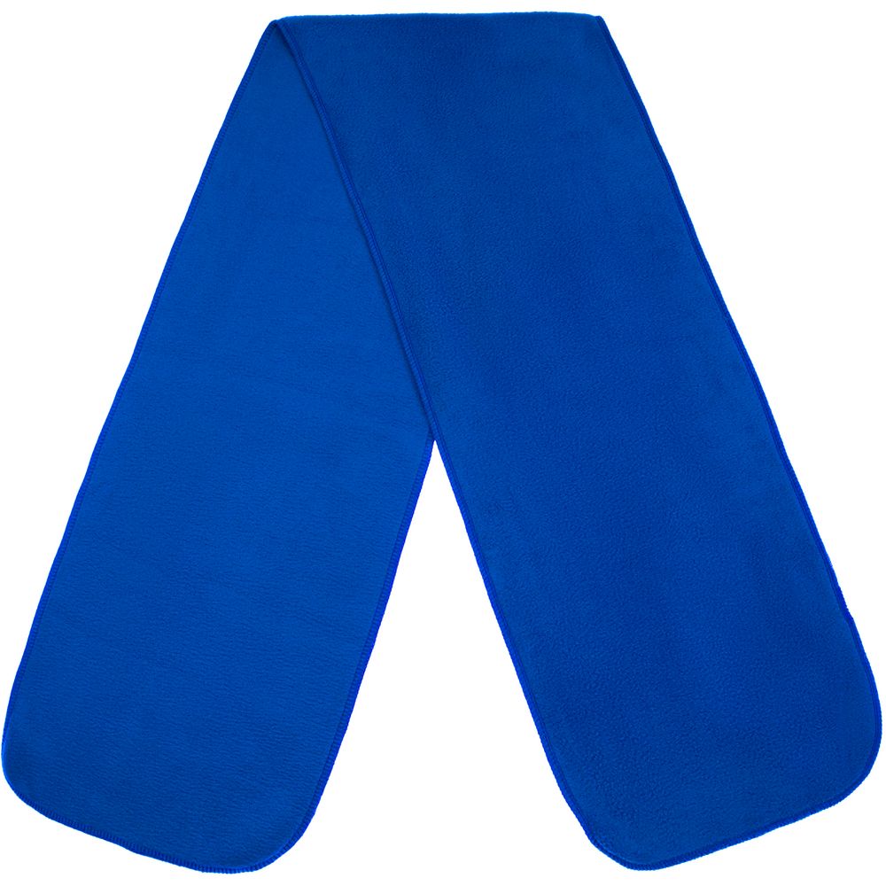 Шарф Fleecy, ярко-синий с логотипом
