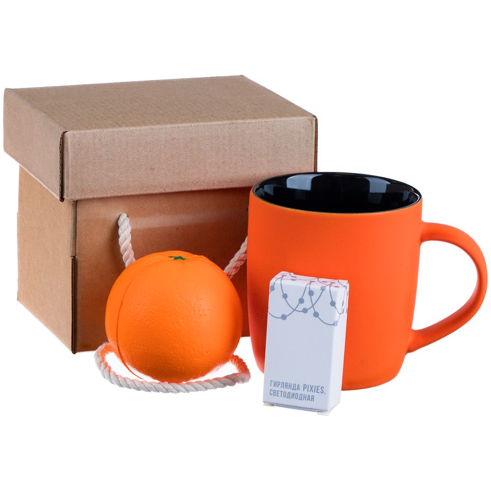 Набор Less Stress, оранжевый с логотипом