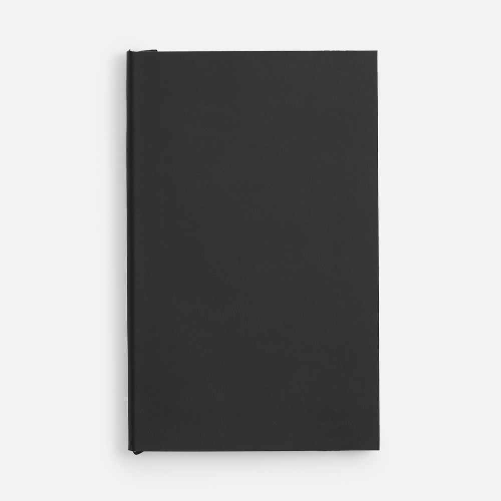 Ежедневник Flat Mini, недатированный, черный с логотипом