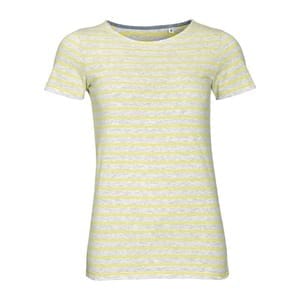 Футболка Miles Women серая с желтым с логотипом