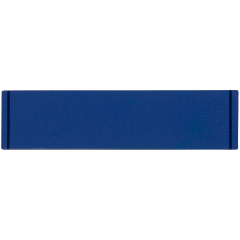 Лейбл из ПВХ Dzeta, S, синий с логотипом