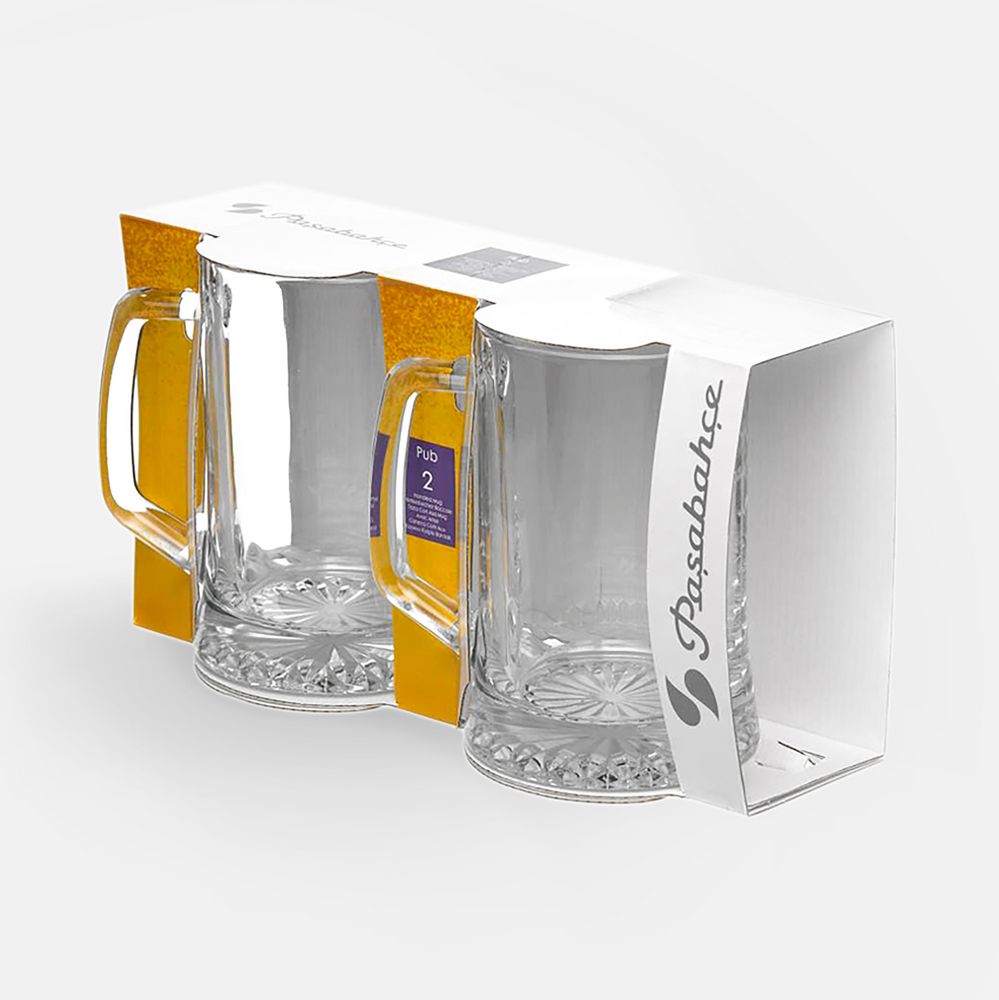 Набор из 2 пивных кружек Pub с логотипом