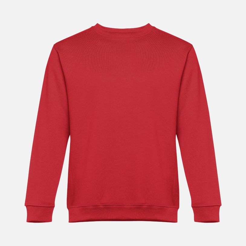 Свитшот унисекс Delta, красный с логотипом