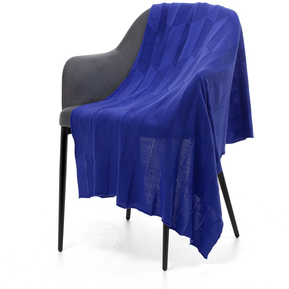 Плед Rombus, синий (василек) с логотипом