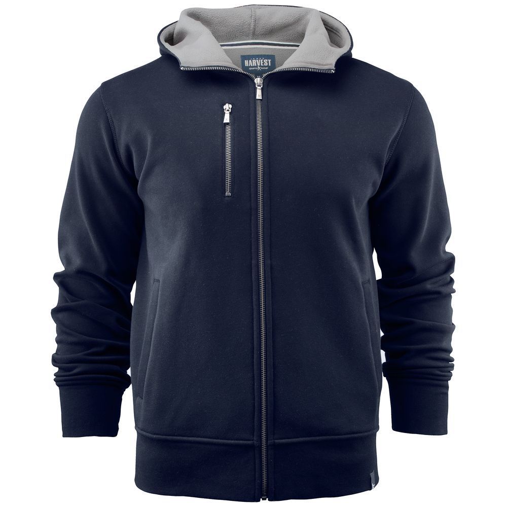 Толстовка мужская Parkwick темно-синяя с логотипом