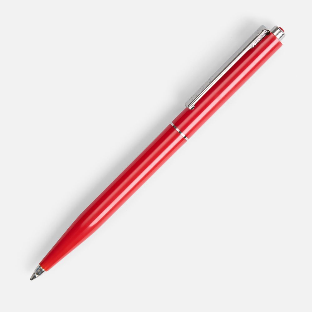 Ручка шариковая Senator Point, ver.2, красная с логотипом