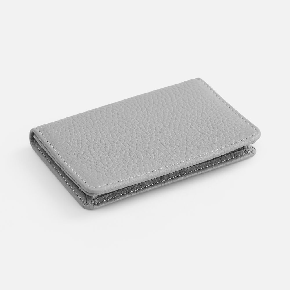 Футляр для визиток Unison, серый с логотипом