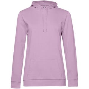 Толстовка с капюшоном женская Hoodie, сиреневая с логотипом