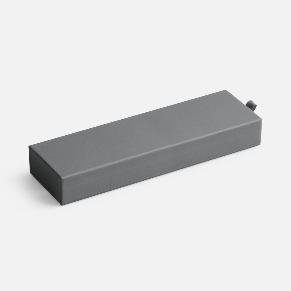 Футляр Nomi для 1 ручки, серый с логотипом