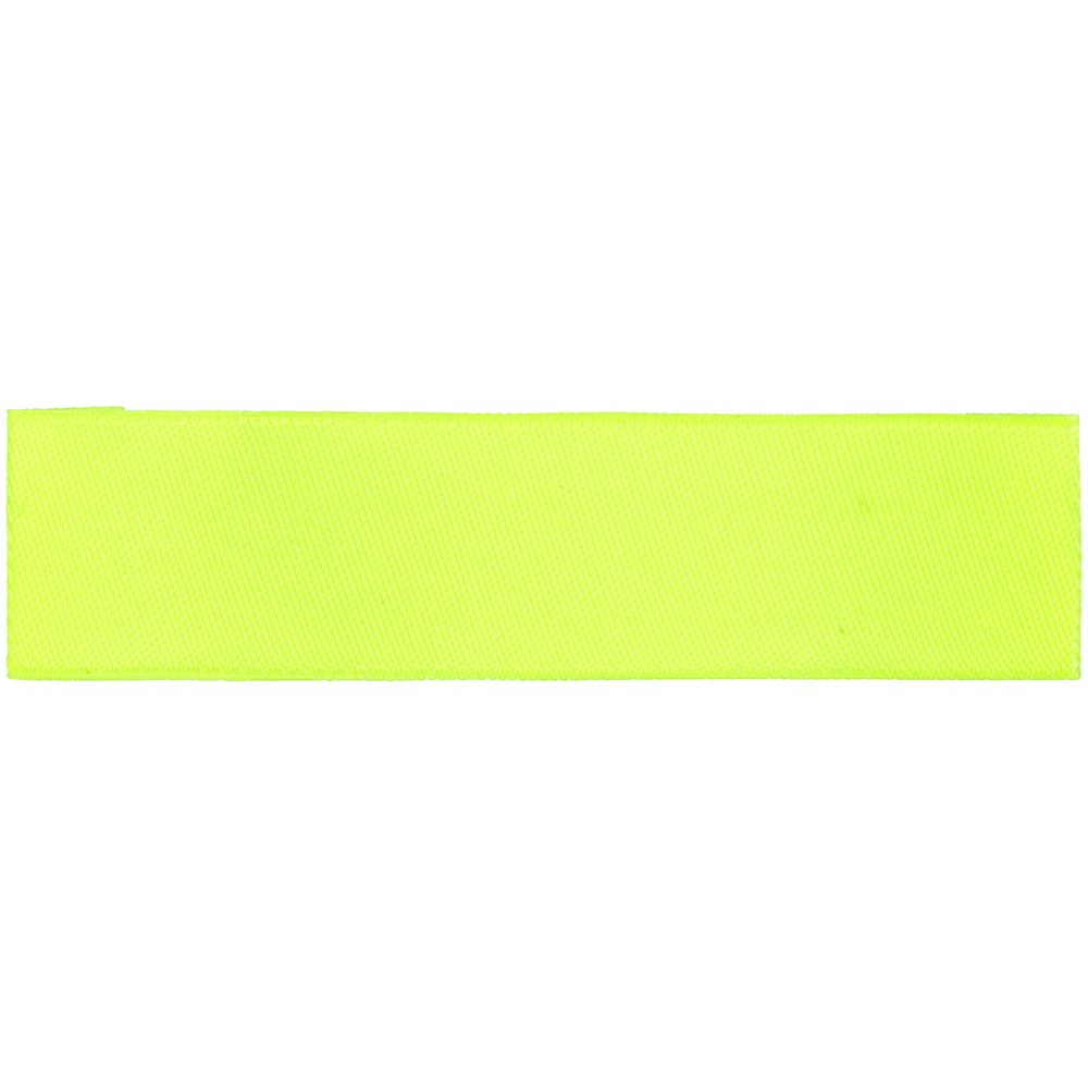 Лейбл тканевый Epsilon, S, желтый неон с логотипом