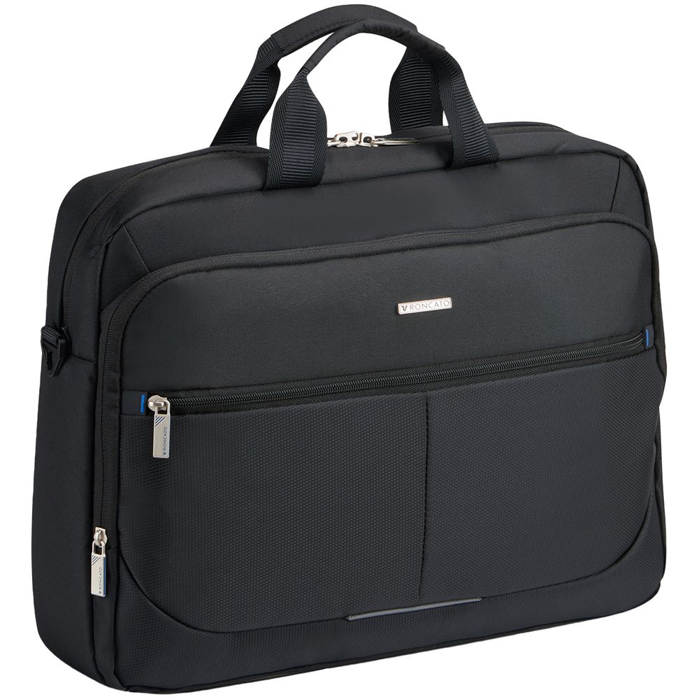 Сумка для ноутбука Easy Office 15, черная с логотипом