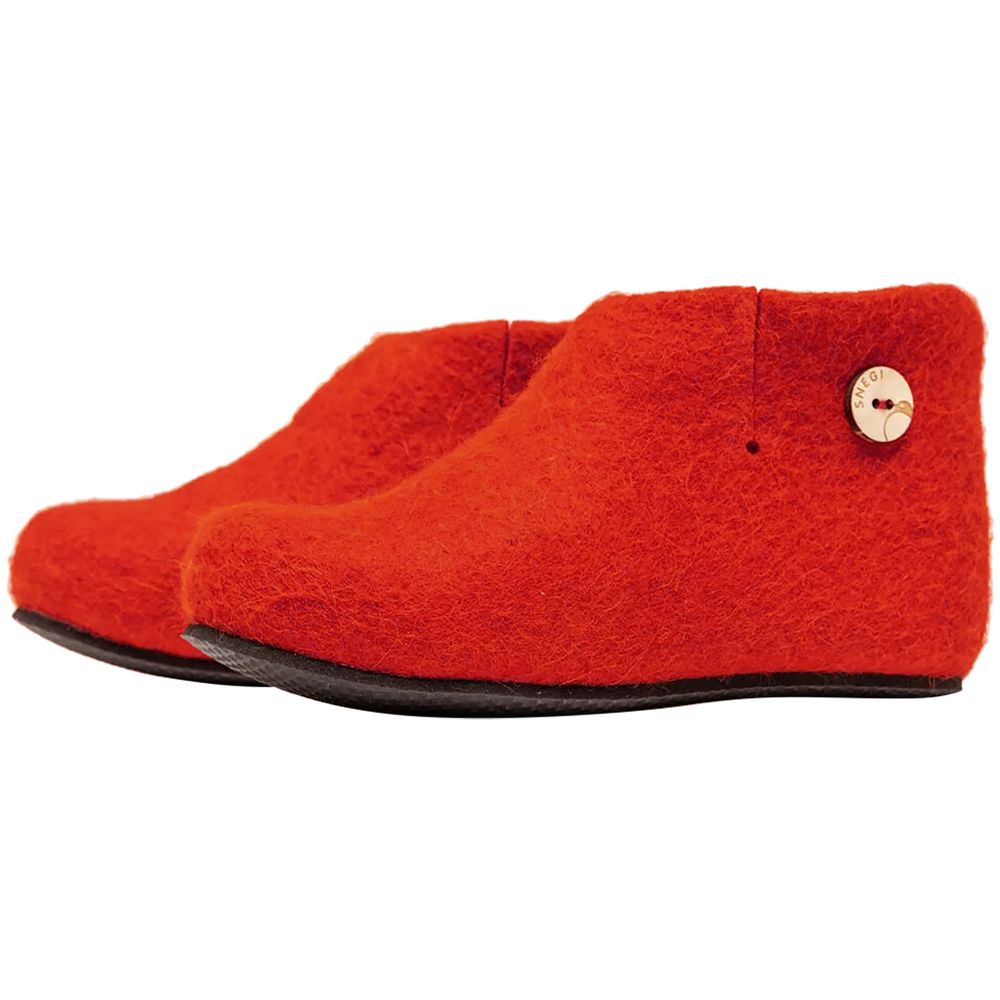 Домашние валенки Wild, красные с логотипом