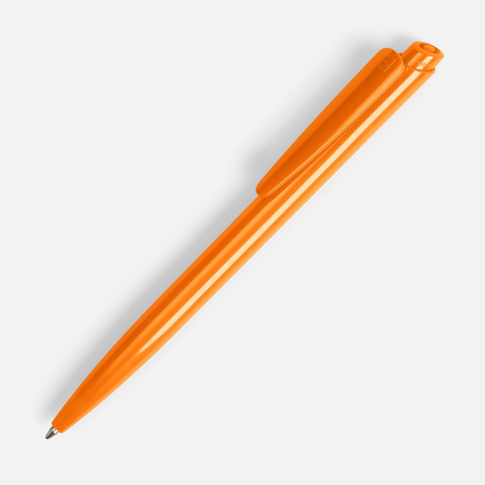 Ручка шариковая Senator Dart Polished, оранжевая с логотипом