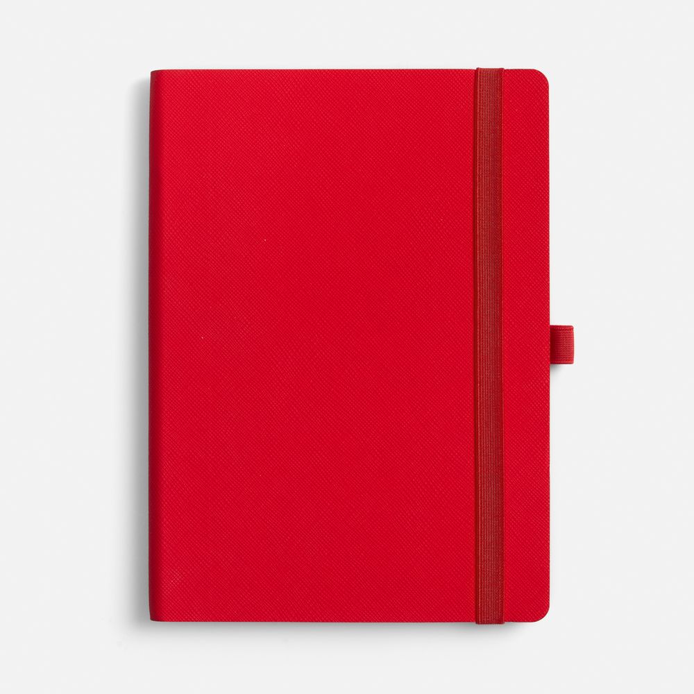 Ежедневник Peel Flex, недатированный, красный с логотипом