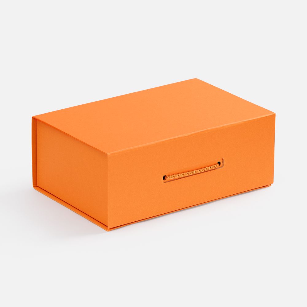 Коробка New Case, оранжевая с логотипом
