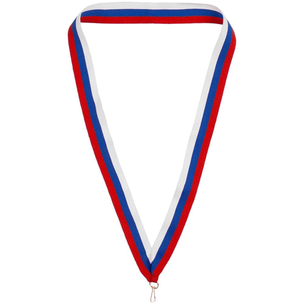 Лента с карабином Champ, триколор с логотипом