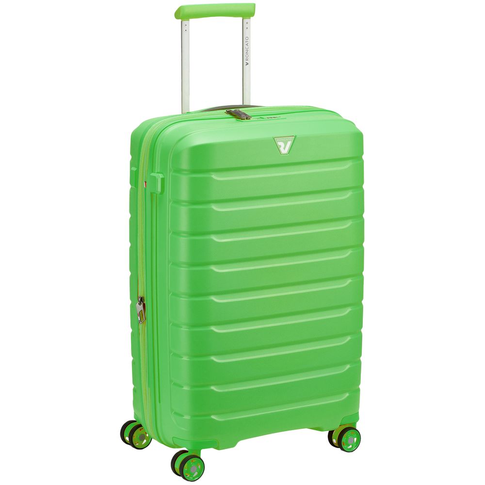 Чемодан Butterfly M, зеленый с логотипом