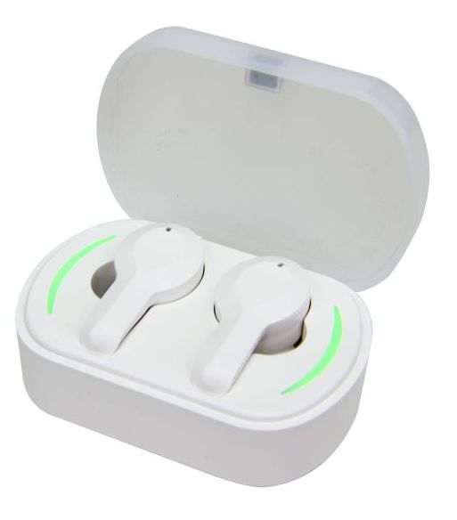 Беспроводные наушники Sonic Sense, белые с логотипом