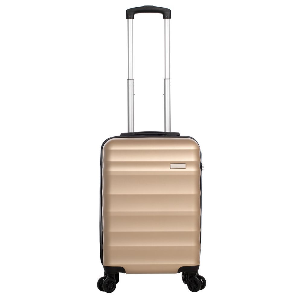 Чемодан Fattore S, бежевый с логотипом