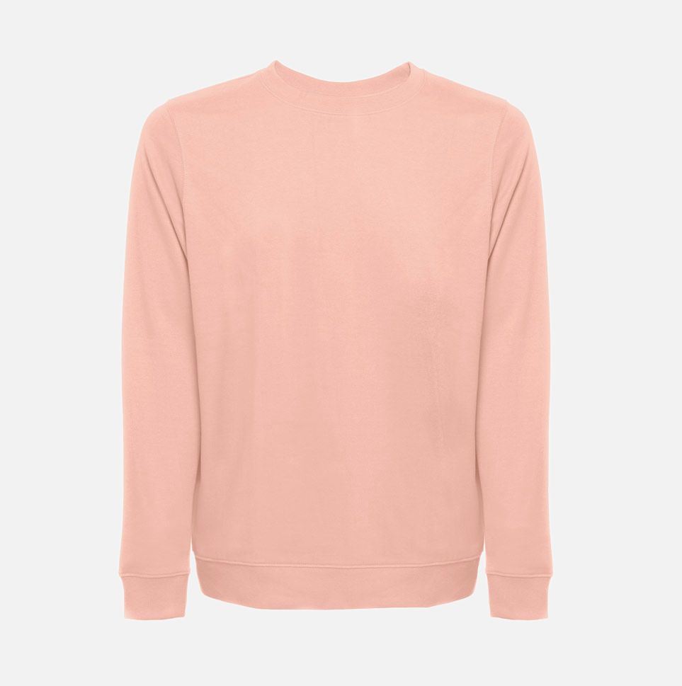 Свитшот унисекс Colombo, розовый (лососевый) с логотипом