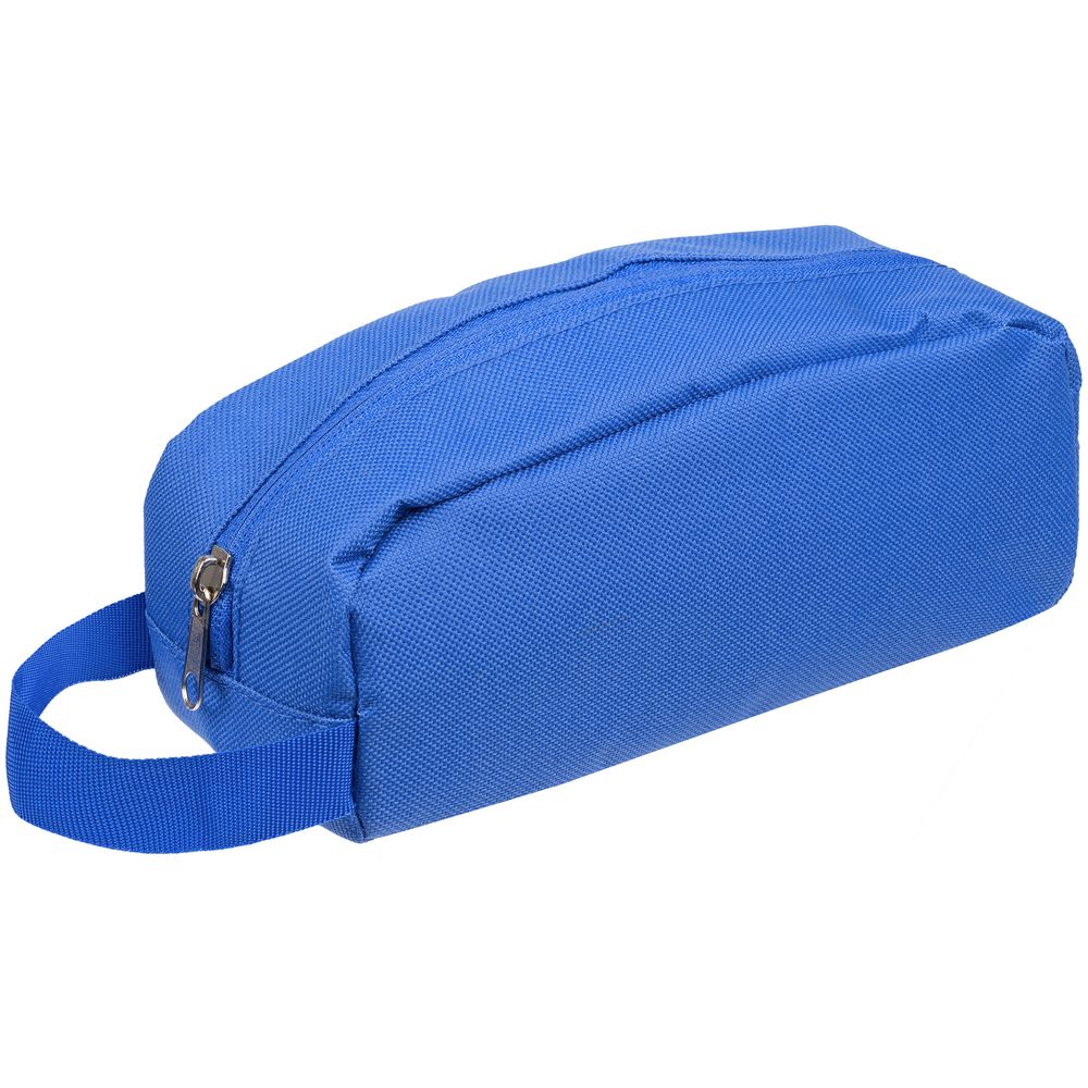 Косметичка Anytime, синяя с логотипом