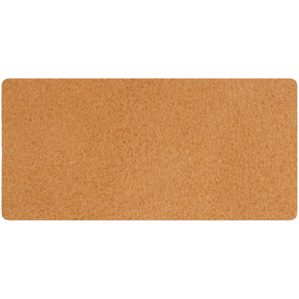 Лейбл кожаный Pasek, XS, бежевый с логотипом