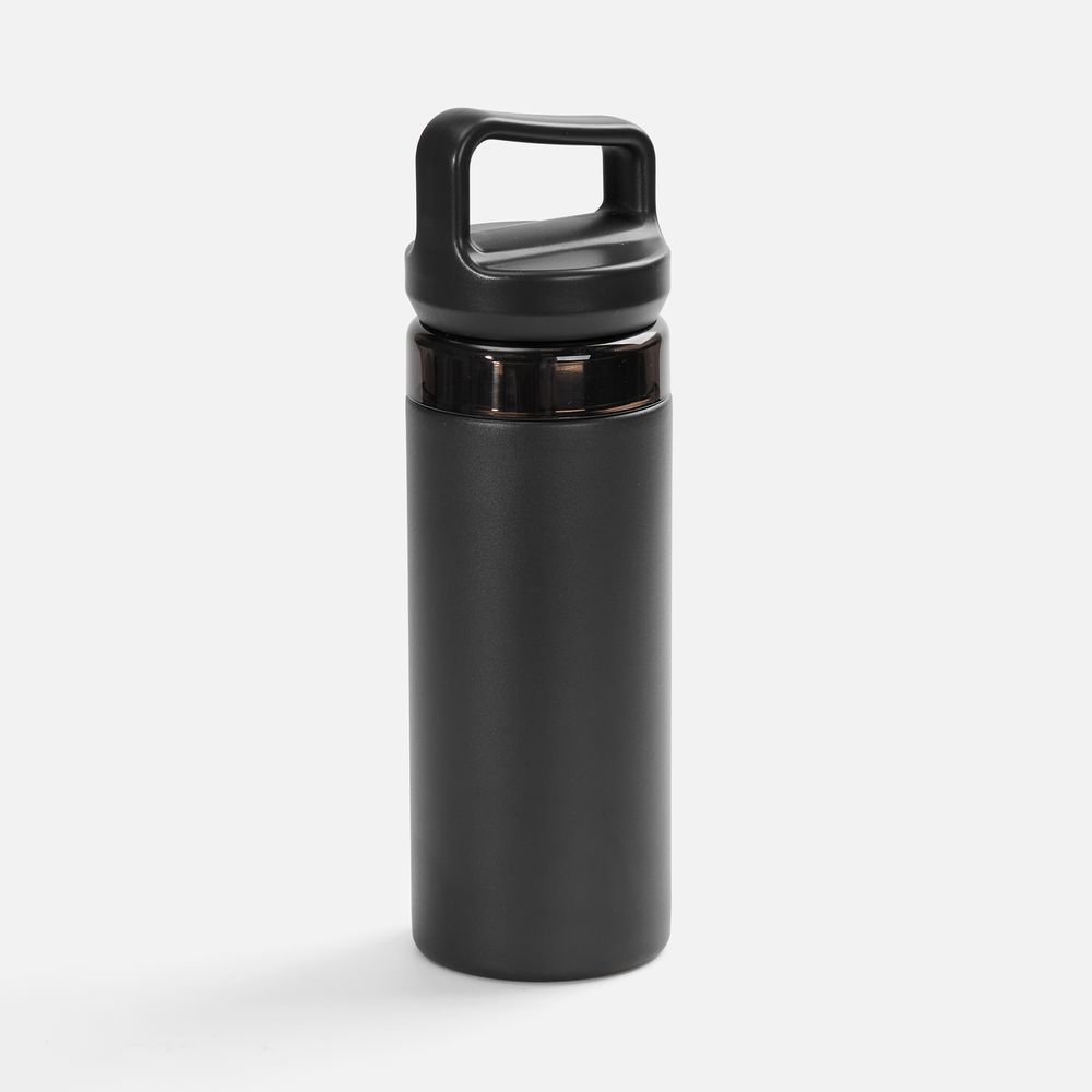 Термостакан Leval с ситечком, черный с логотипом