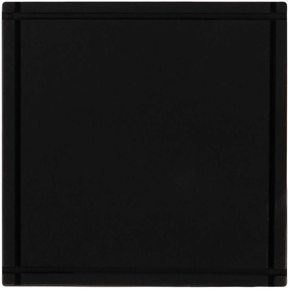 Лейбл из ПВХ Dzeta, L, черный с логотипом