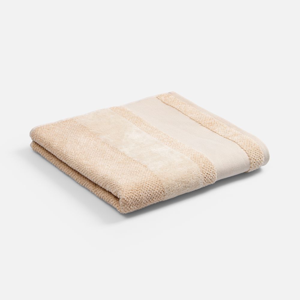 Полотенце Molan, большое, бежевое с логотипом