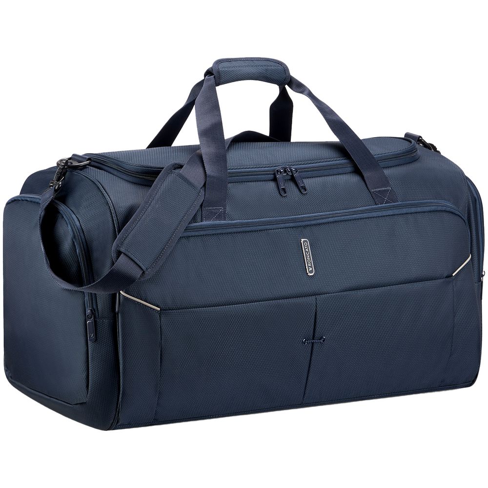 Сумка дорожная Ironik 2.0 L, синяя с логотипом