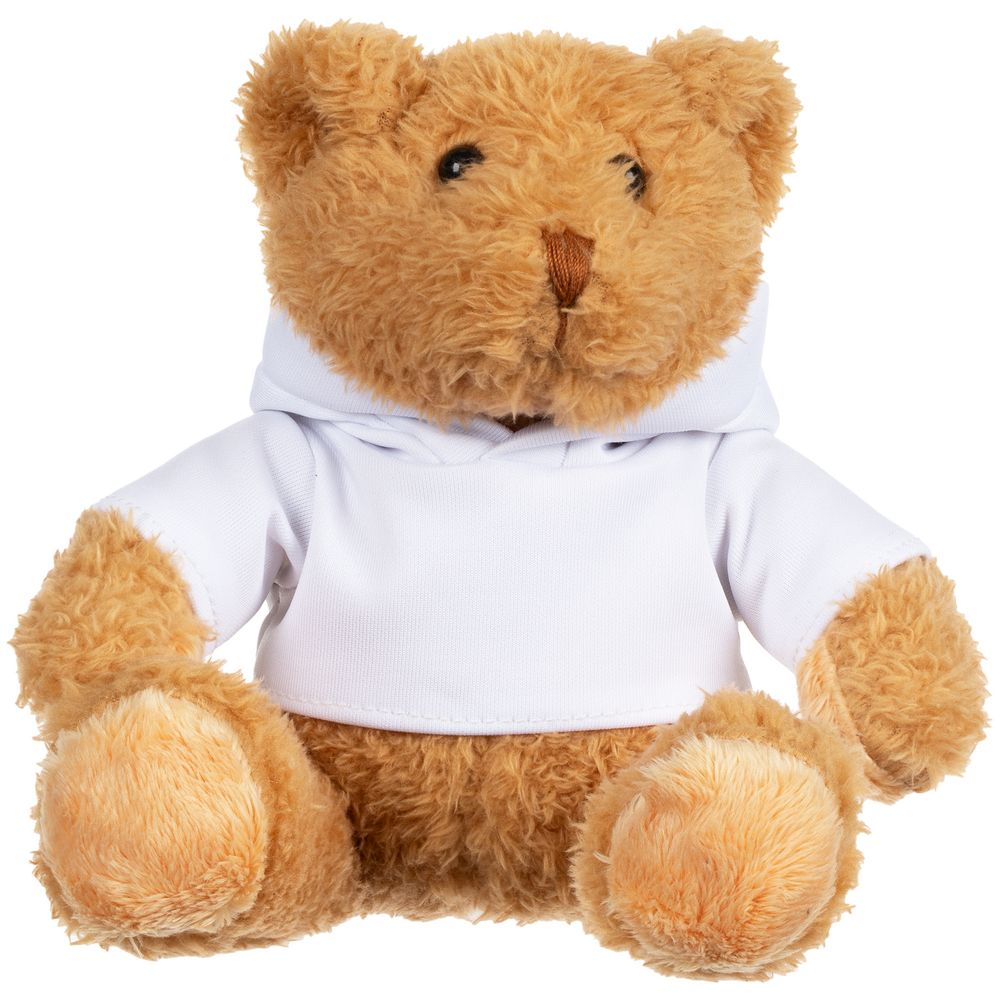 Мягкая игрушка «Мишка Cuddleton» в белом худи с логотипом