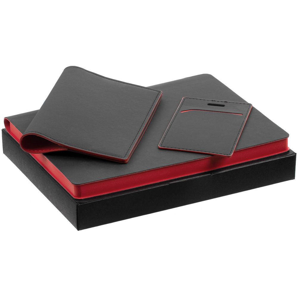 Набор Multimo, черный с красным с логотипом