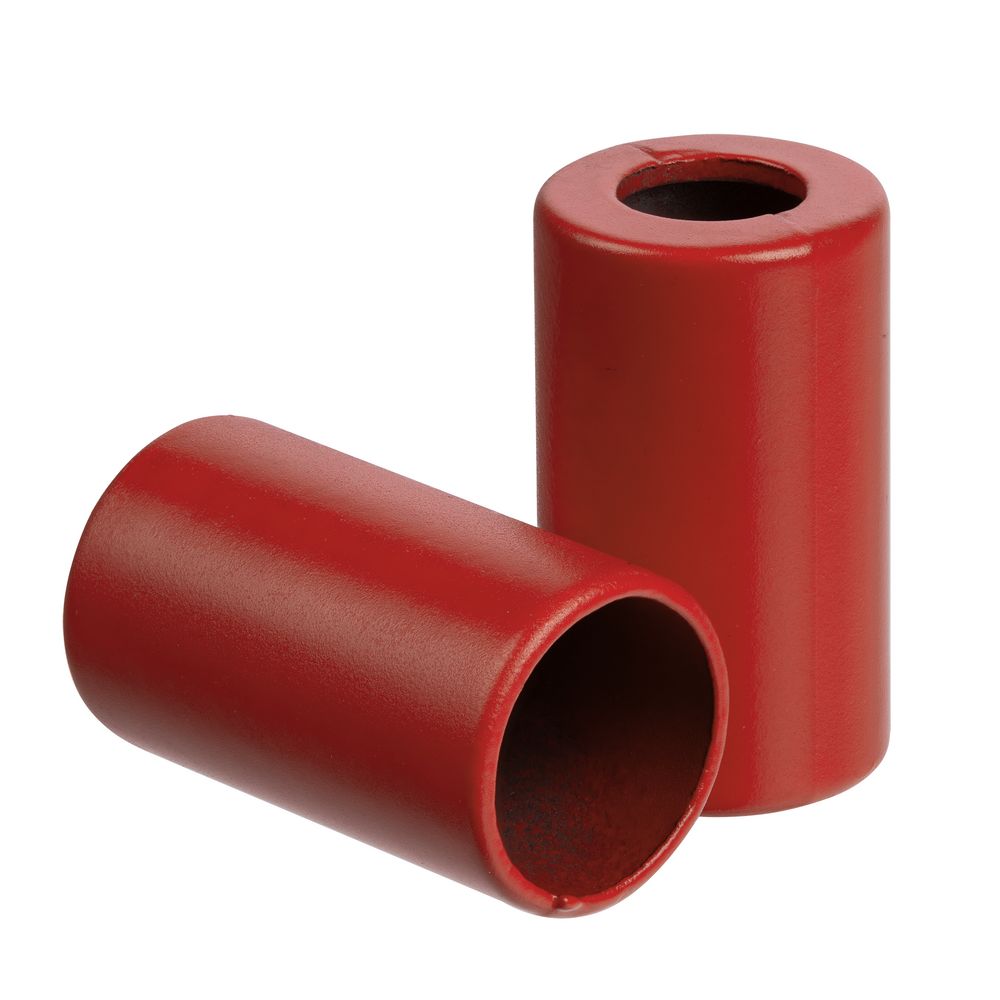 Пара наконечников для шнурка Tizzle, красные с логотипом