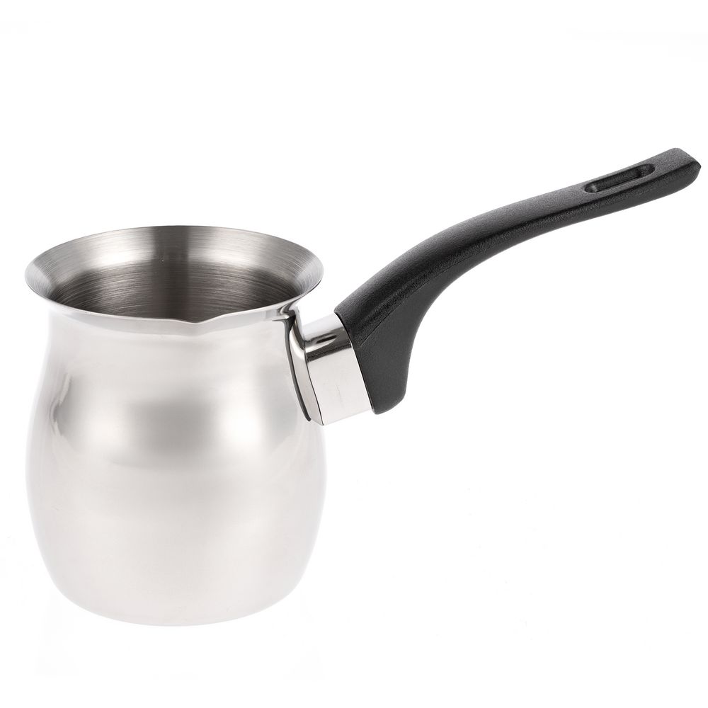 Турка Kaffi, ver.2, серебристая с логотипом